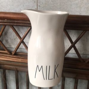 Rae Dunn ceramic MILK pitcher